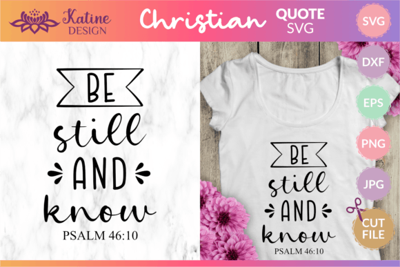 Review: Be Still and Know Bible Verse Svg for Embroidery