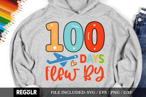 Reviewing 100 Days Flew by SVG for Embroidery